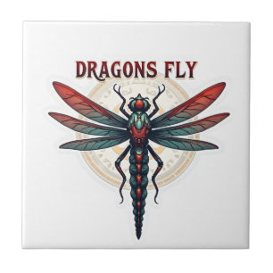 Carreau Libellule Steampunk Usinée Cool - Dragons Volent -