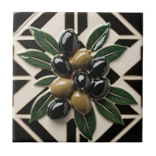 Carreau LIBRE PALESTINE olives branches mosaïque céramique
