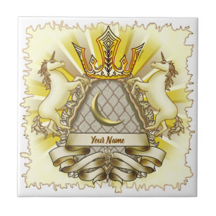 Carreau Licorne Bouclier Couronne
