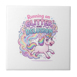 Carreau Licorne courant sur Brillant et Illusion Charme M