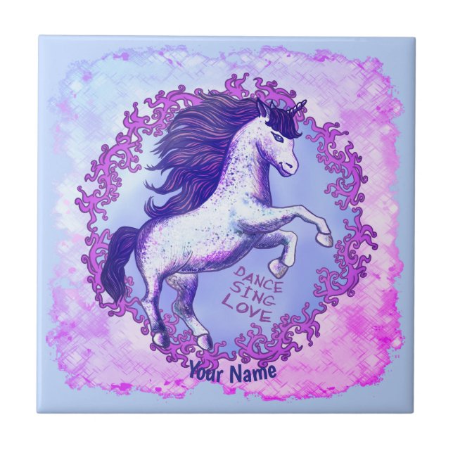 Carreau Licorne Danseuse   (Devant)
