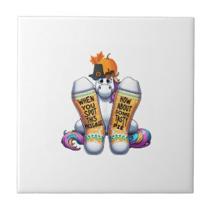Carreau Licorne portant des chaussettes Hommes Femmes Enfa