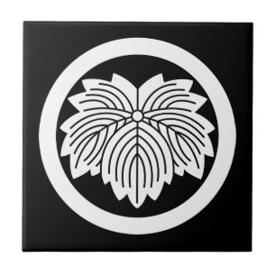 Carreau Lierre à feuilles pointues en cercle