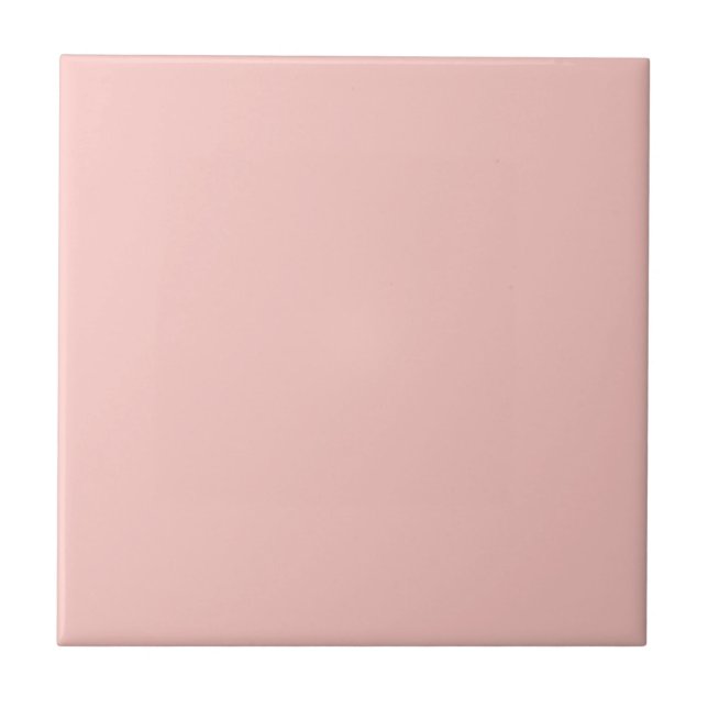Carreau Light Gossamer Pink, Solid Color Pastel (Devant)
