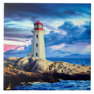 Carreau Lighthouse L - Grande Tuile en céramique