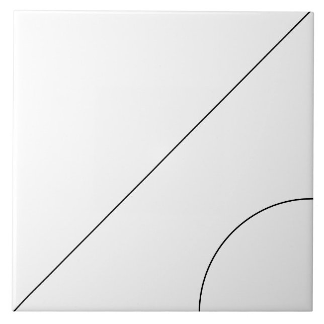 Carreau Ligne Diagonale Noire Sur Carrelage Céramique Blan (Devant)