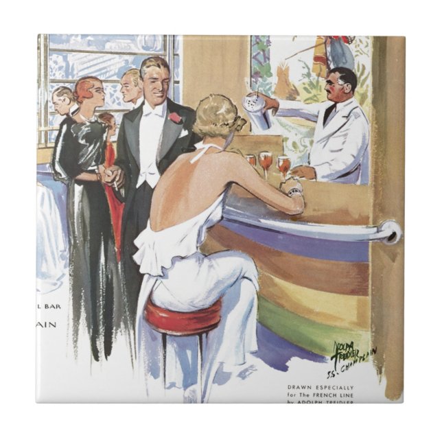 Carreau Ligne française l'art doux de la vie civilisée (Devant)