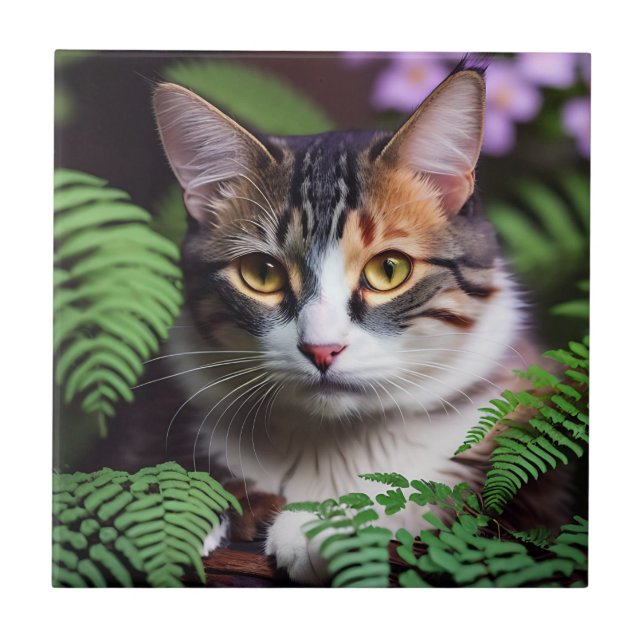 Carreau Lilah l'écaillé : un chat parfaitement beau (Devant)