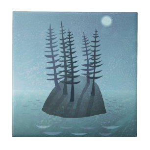 Carreau L'île dans l'art océanique