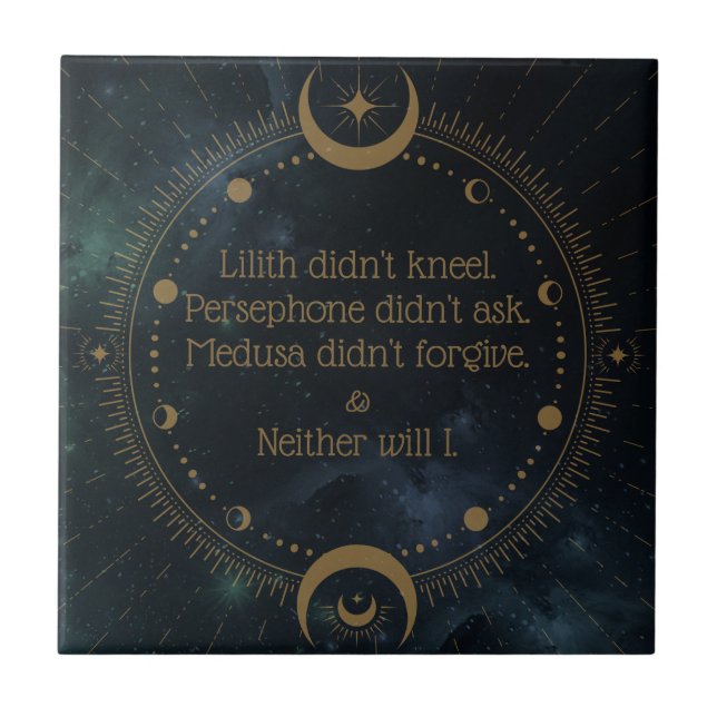 Carreau Lilith n'a pas Kneel Divine Rebellion Inspirationn (Devant)