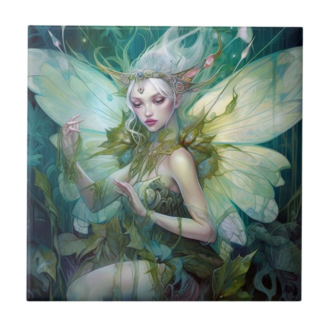 Carreau L'Imaginaire Fairy Green Woodland (Devant)