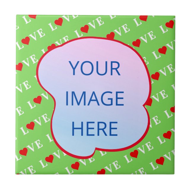 Carreau Lime Green LOVE (Devant)