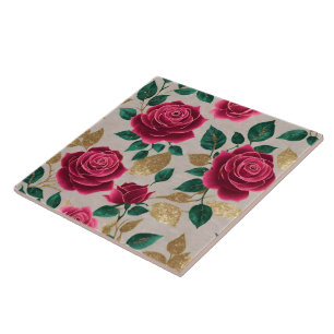 Carreau Lin rose Belle collection populaire