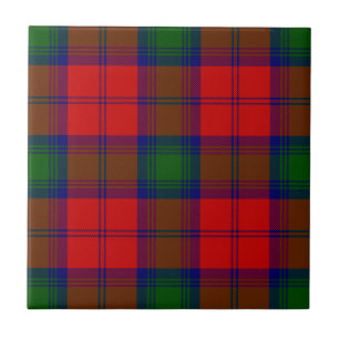 Carreau Lindsay tartan rouge vert plaid