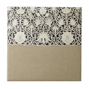 Carreau Linge de dentelle mariage blanc classique jolie