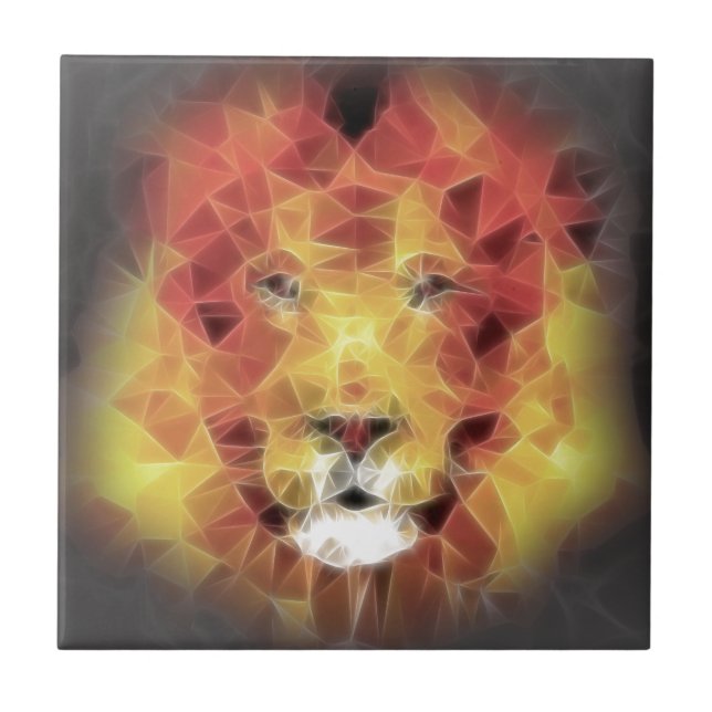 Carreau Lion fractal (Devant)