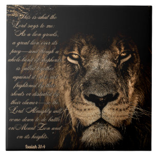 Carreau Lion puissant
