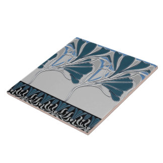 CARREAU LIS NOUVEAU : ACIER BLEU