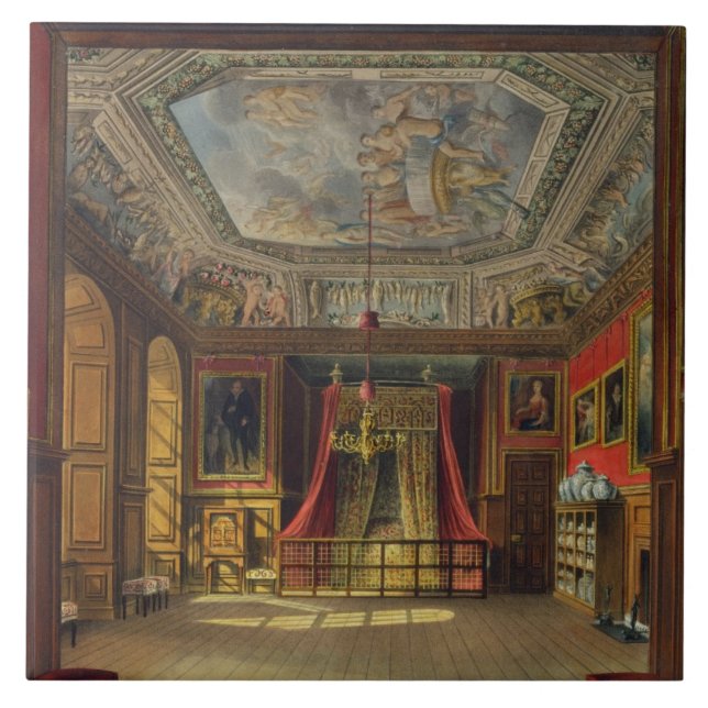 Carreau Lit de la Reine Anne, château de Windsor, 'de Resi (Devant)