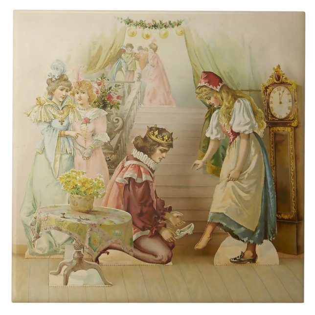 Carreau "Little Cinders" Fairy Art de E S Hardy (Devant)