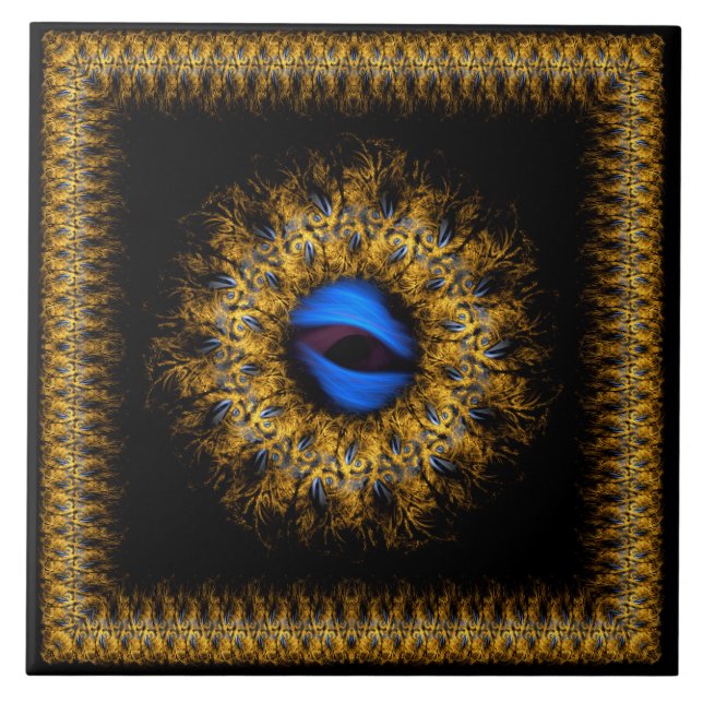 Carreau L'oeil factice du roi mandala (Devant)