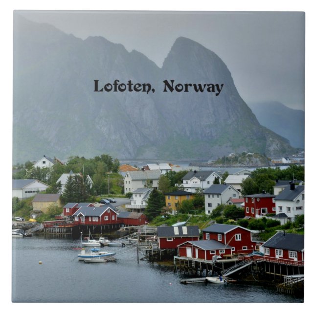 Carreau Lofoten, Norvège Photographie du paysage pittoresq (Devant)