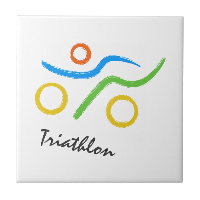 Carreau Logo du triathlon (Devant)