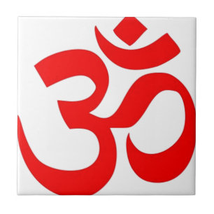Carreau L'OM symbole indou et bouddhiste (de ॐ) -