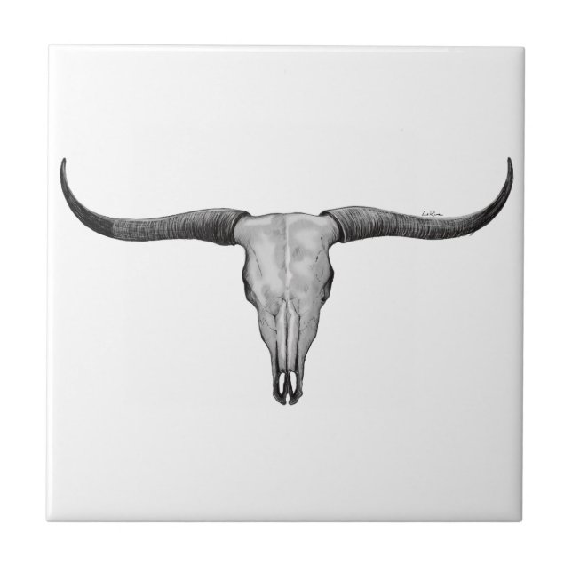 Carreau Longhorn Skull (Devant)