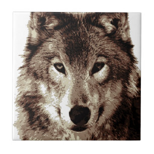 Carreau Loup gris