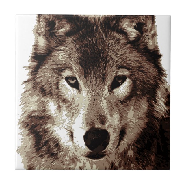 Carreau Loup gris (Devant)