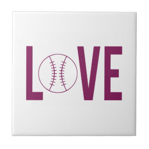 Carreau Love Baseball Tile