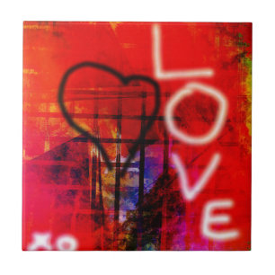 Carreau Love graffiti