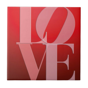 Carreau Love Romance Rouge rose
