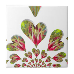 Carreau Lovely Hearts Humanitarian Day Le monde a besoin d