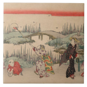 Carreau Lucioles contagieuses (gravure sur bois en