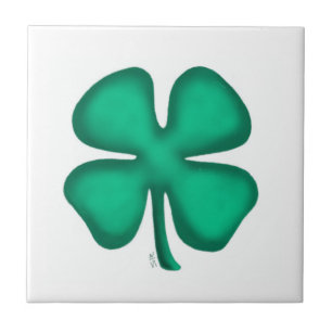 Carreau Lucky 4 Leaf Irish Clover petite tuile