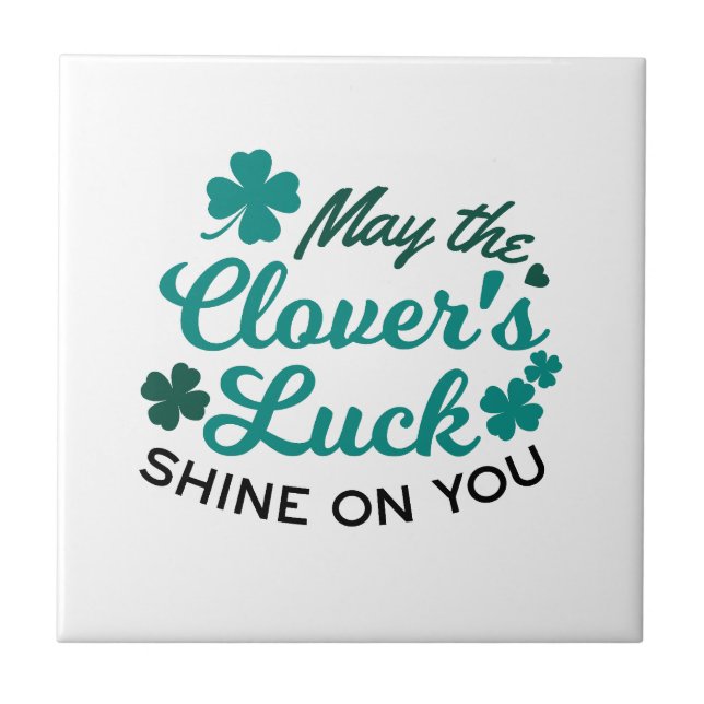 Carreau Lucky Clover Charm - Puisse la chance du Clover Sh (Devant)
