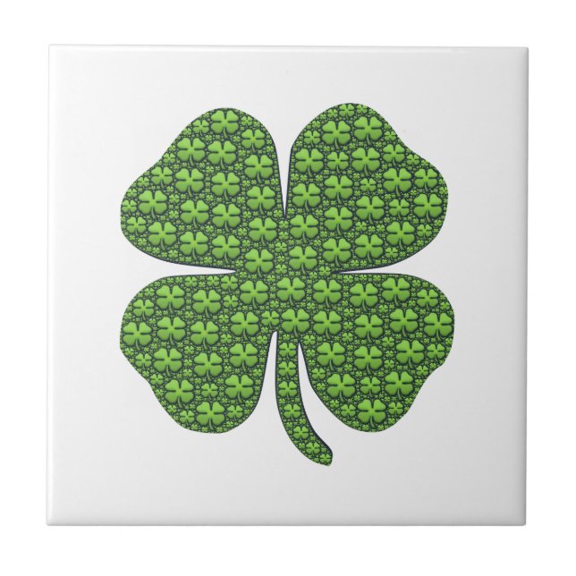 Carreau Lucky Irish Clover White (Devant)