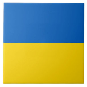 Carreau L'Ukraine drapeau sur carrelage