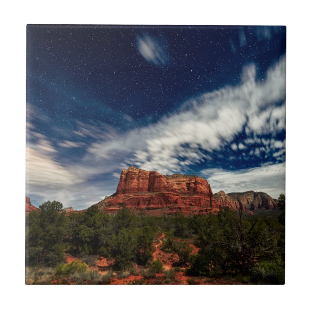 Carreau Lumière de lune au-dessus de Sedona, Arizona (Devant)