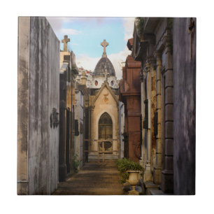 Carreau Lumière de soirée dans le cimetière de Recoleta