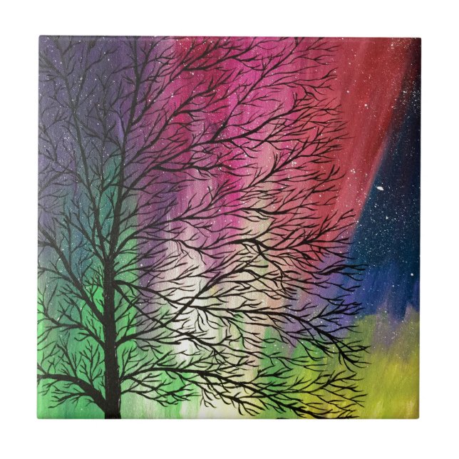 Carreau Lumières du nord, l'aurore Borealis (Devant)