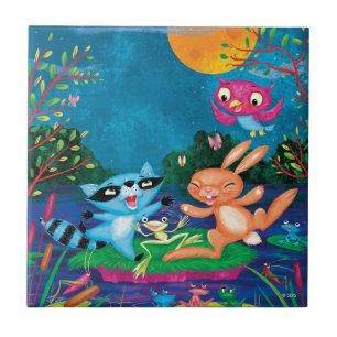 Carreau Lune d'automne