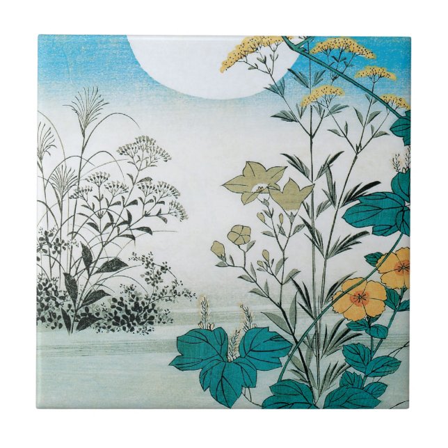 Carreau Lune et fleurs (Devant)