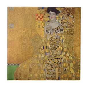 Carreau Luxe élégant avec Portrait de Gustav Klimt