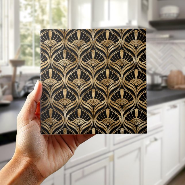 Carreau Luxury Art Deco Fan Geometric Pat#5 ID1196 (Créateur téléchargé)