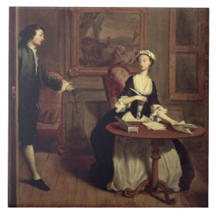 Carreau M.B. trouve l'écriture de Pamela, illustration de