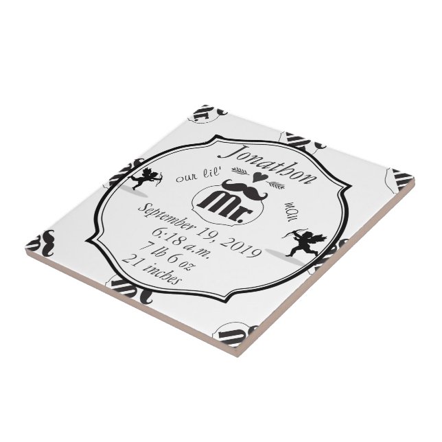 Carreau M. Mustache Lil Man Baby Boy Statistiques (Côté)