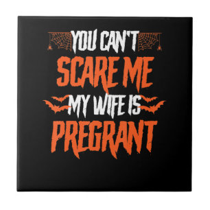 Carreau Ma Femme Est Enceinte Drôle Cadeau À L'Halloween
